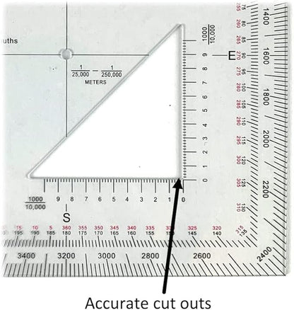 Land Nav Kit with Lensatic Compass, Protractor, Pace Counter & Map Markers - Image 6