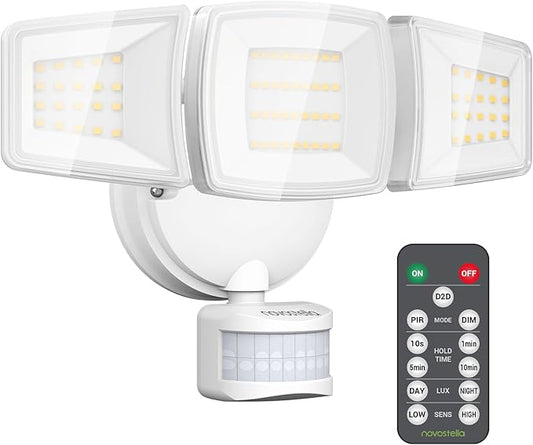 NOVOSTELLA Security Lights Motion Sensor, Dusk to Dawn 45W 5000lm 5000K by novostella