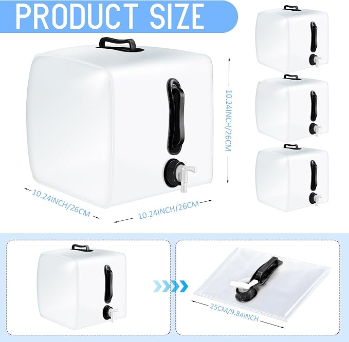 Reallnaive 3 Pcs Collapsible Water Container - Image 2