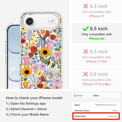 MOSNOVO for iPhone Air Case | Military Grade 6.6ft Drop Tested | Camera Control - Image 2