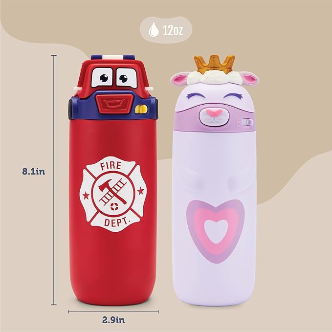 Ello Ellies 12oz Vacuum Insulated Stainless Steel Kids Water Bottle - Image 3