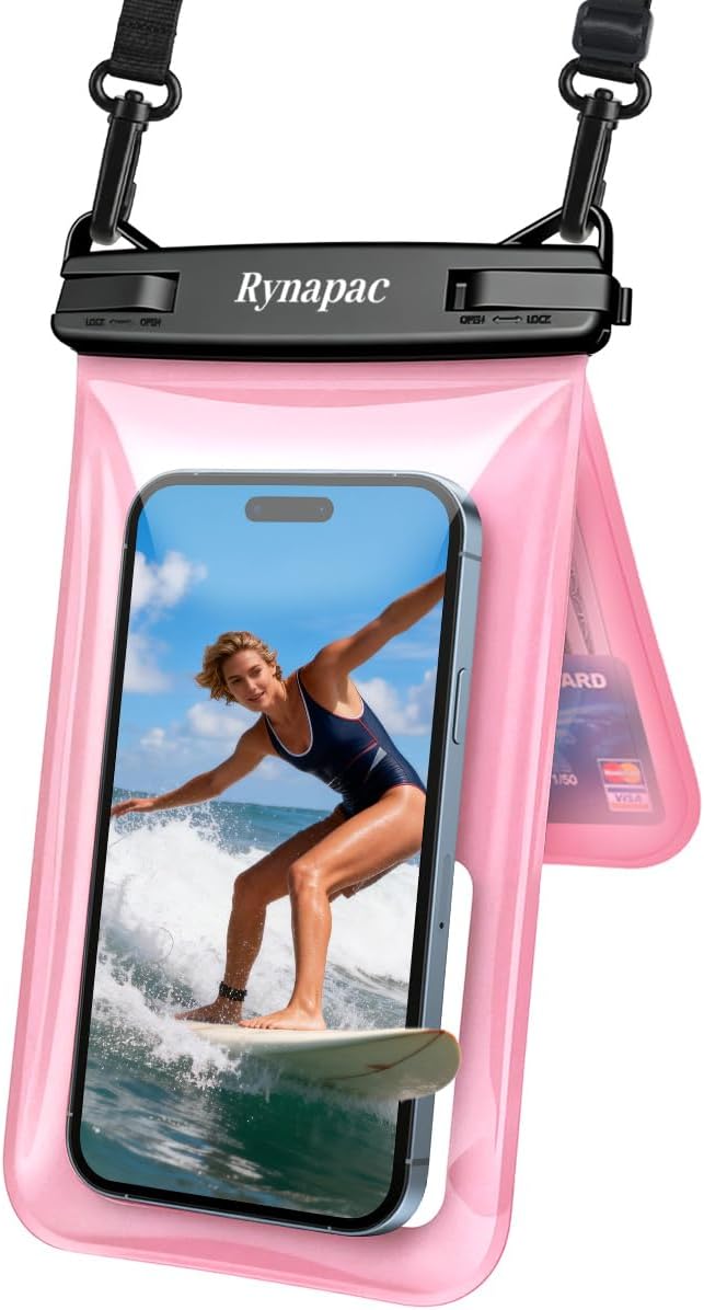 Rynapac IPX8 Waterproof Phone Pouch Floating, Double Space Waterproof Phone Case by Rynapac
