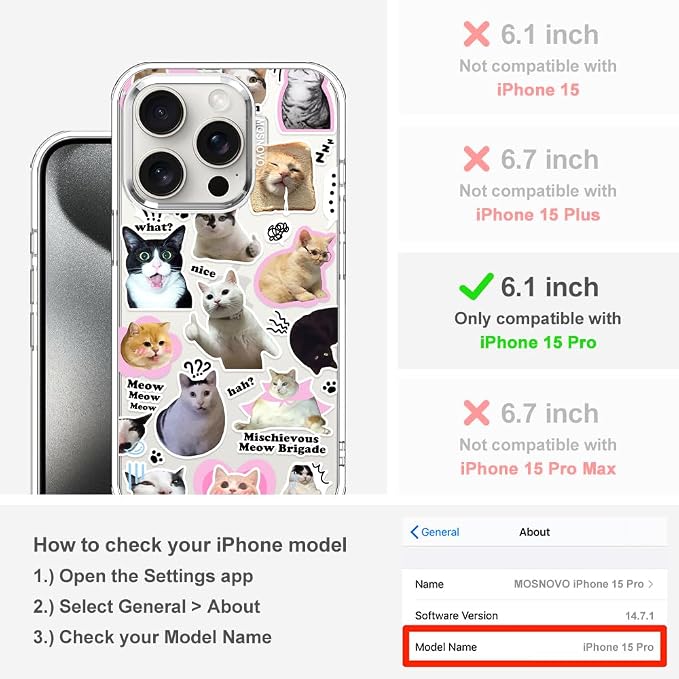 MOSNOVO Case for iPhone 15 Pro - Image 2