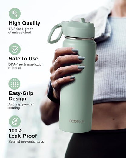 Coolflask Water Bottle 24 oz Insulated - Image 3