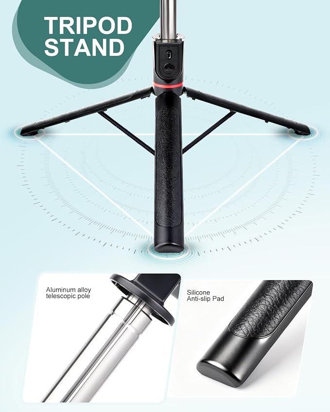 71" Phone Tripod Selfie Stick - Image 3