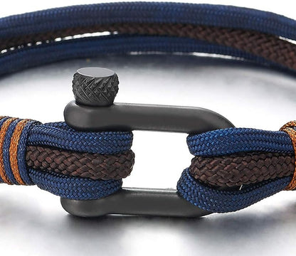 COOLSTEELANDBEYOND Men Women Steel Screw Anchor Shackle Nautical Sailor Rope - Image 3