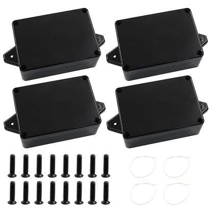 4 Pack Junction Boxes, 3.3 x 2.3 x 1.3 Inch IP65 Waterproof Project Box by HARSKIYER