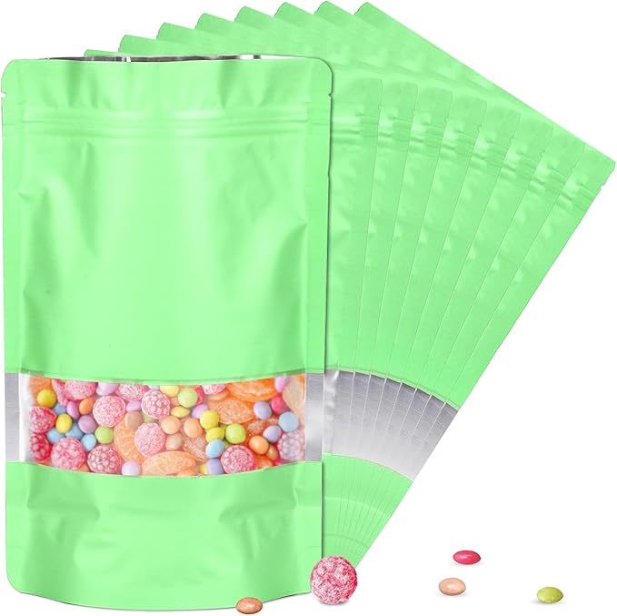 5.5"x7.8" 120pcs Mylar Bags for Food Storage, Smell Proof Bag by ODDIER