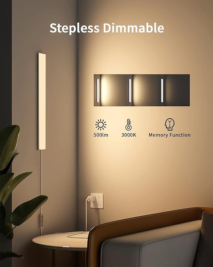 ASOKO Under Cabinet Lights, Upgrade 16inch LED Closet Light - Image 2
