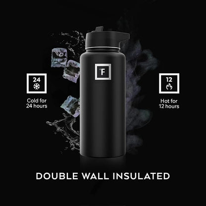 IRON °FLASK Camping & Hiking Hydration Flask - 32 oz Dark Night - Image 4