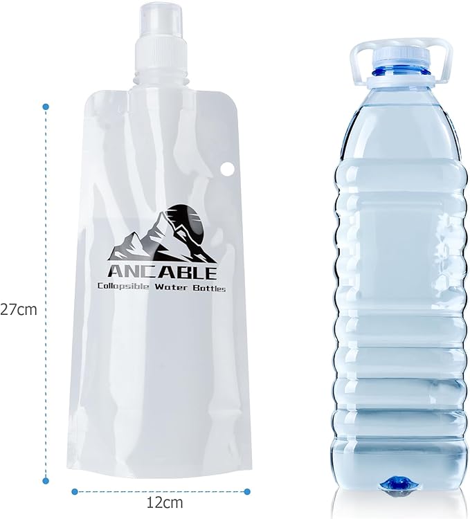 Ancable 17oz Collapsible Water Bottles, BPA-Free Water Bottle - Image 7