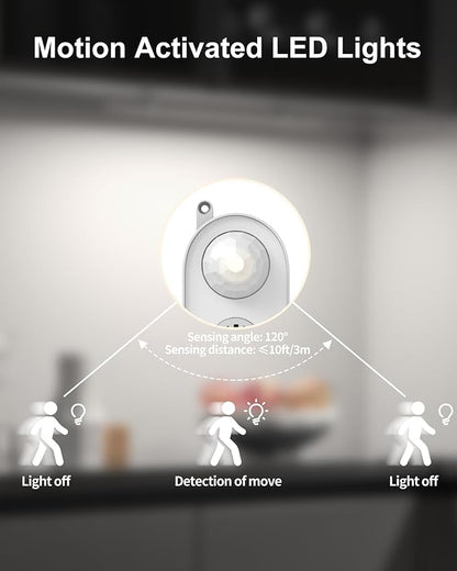 ASOKO Motion Sensor Dimmable Led Under Cabinet Lighting, 12 inches Plug in Led - Image 5