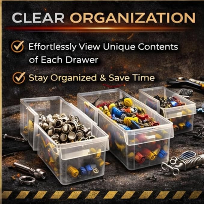 Quantum Storage Systems PDC-930BK 39 Drawers 9 Bins Cabinet Part Organizer 19" - Image 5