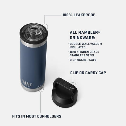 YETI Rambler 18 oz Bottle, Vacuum Insulated, Stainless Steel - Image 2