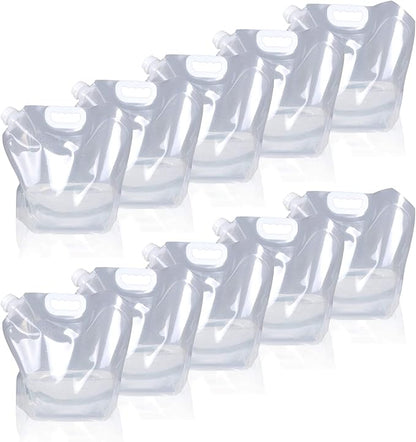 Soddeph Collapsible Water Container Bag, BPA Free Food Grade Clear Plastic by Soddeph