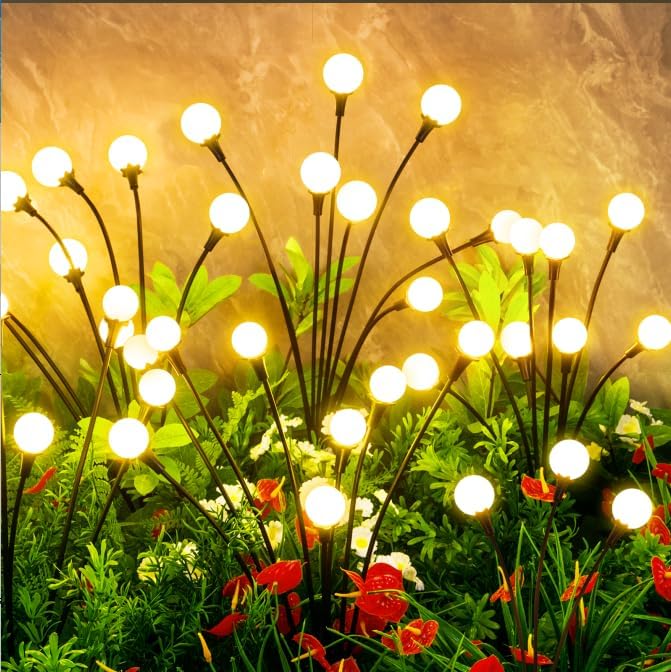 vignuto Solar Lights Outdoor Waterproof, 8 Packs 64LED, Solar Garden Lights by Unknown