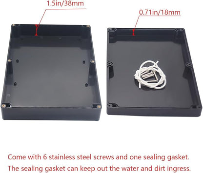 Project Box IP65 Waterproof Junction Box ABS Plastic Black Electrical Boxes DIY - Image 4