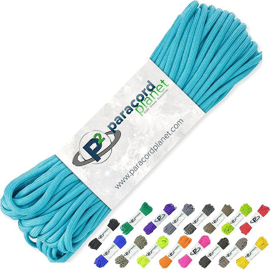 Paracord Planet 100' Hanks Parachute 550 Cord Type III 7 Strand Paracord Top 40 by ParacordPlanet