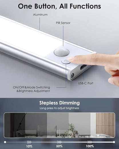 Under Cabinet Lighting, 5 Pack Rechargeable LED Motion Sensor Light Indoor - Image 4