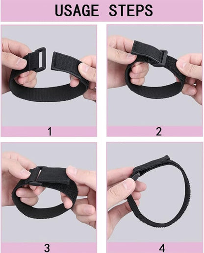 20 Pack Reusable Fastening Cable Ties and Cable Straps, Adjustable - Image 5
