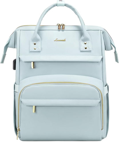 LOVEVOOK Leather Laptop Backpack by LOVEVOOK
