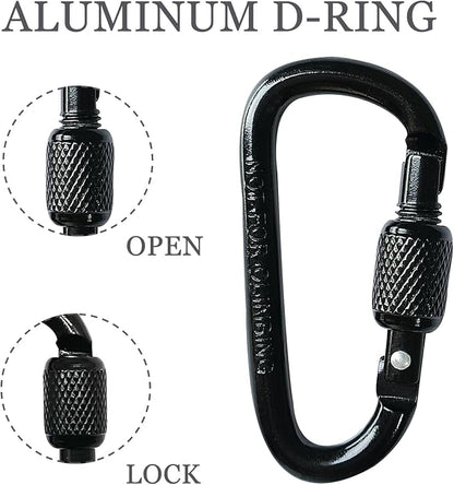 YUCHIYA 8 Pack D-Shape Carabiner Clasp - Image 2