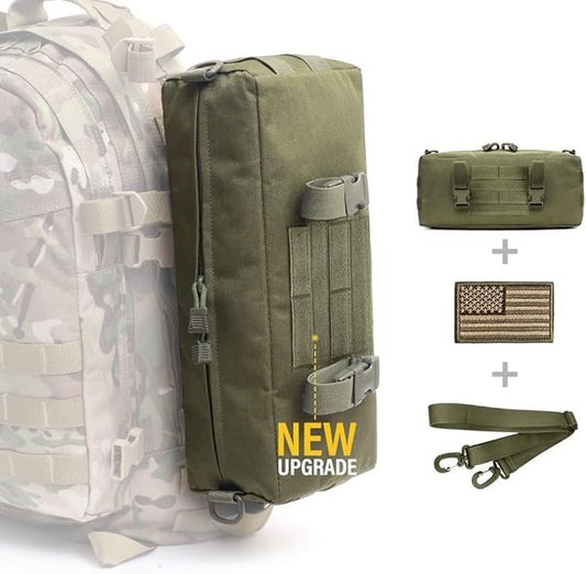 WYNEX Large Molle Pouch, Tactical Molle Bag Vertical Admin Pouch, Modular by WynexTactical