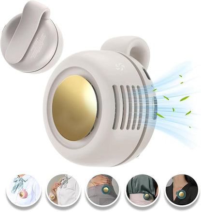Portable Clip-On Fan, Mini USB Rechargeable 360° Rotatable Fan, 3-Speed Silent - Image 2