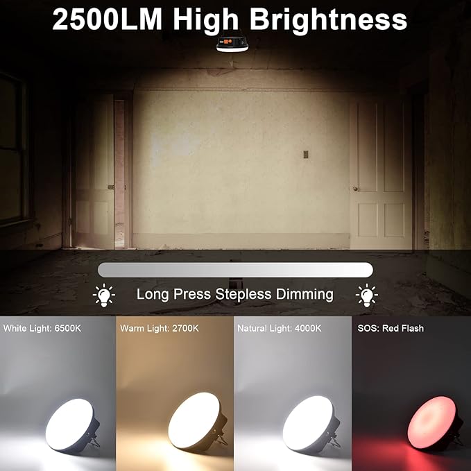 IODOO 10000mAh 30W Rechargeable Camping Light - Image 2