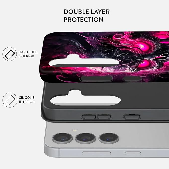 Compatible for Samsung Galaxy S25 FE 5G Case, Dual Layer Heavy Duty 2 in 1 - Image 2