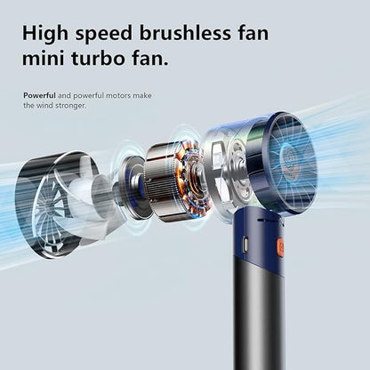 Handheld Fan, Portable Turbo Fan, Powerful Personal Fan, USB Rechargeable Mini - Image 3