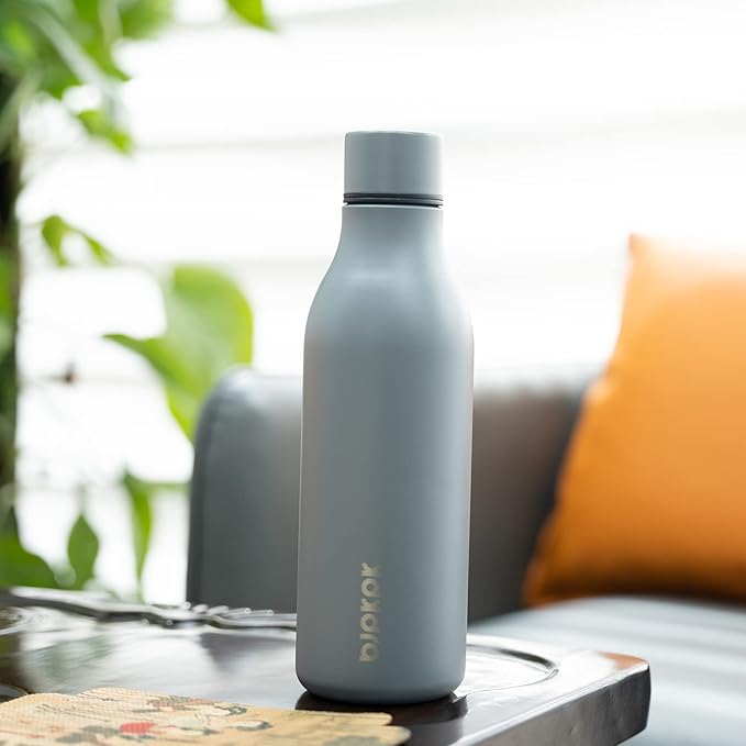 BJPKPK Insulated Water Bottles, 18 oz Stainless Steel Metal Water Bottle - Image 4