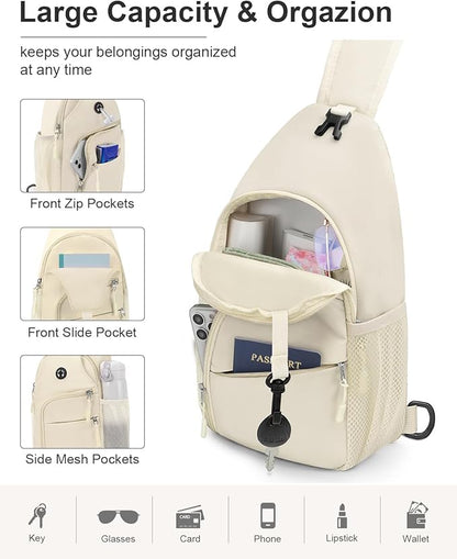 Pritent Crossbody Bags for Women Man Waterproof Sling Bag Backpack Trendy - Image 3