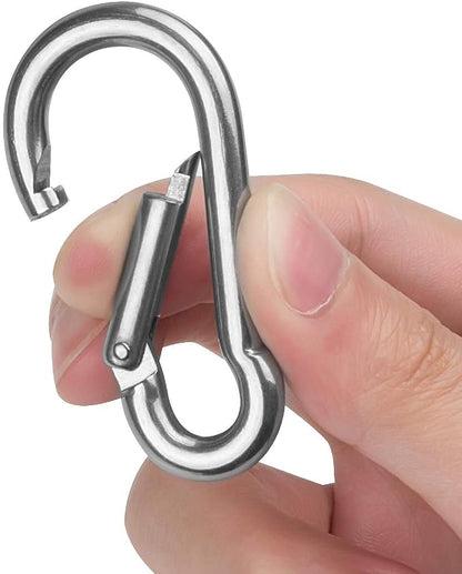 30 Pack 2 Inch Small Carabiner Clip Heavy Duty Spring Snap Hook M5 Stainless - Image 6