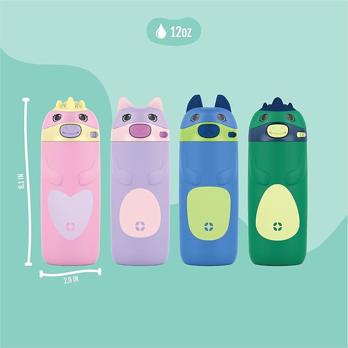 Ello Ellies 12oz Vacuum Insulated Stainless Steel Kids Water Bottle - Image 4