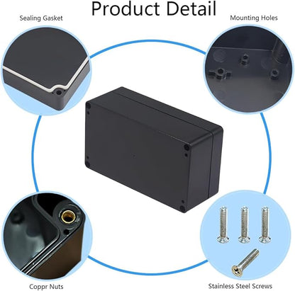 Project Box IP65 Waterproof Junction Box ABS Plastic Black Electrical Boxes DIY - Image 5