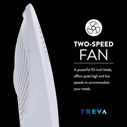 Treva 10-Inch Portable Fan, Powered by Battery and/or AC Adapter - Image 7