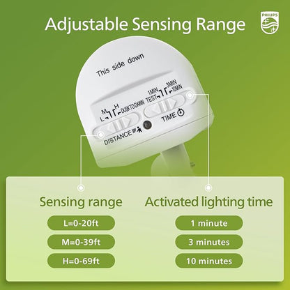 Philips 44W 4200 lm LED Security Light Outdoor w/PIR Motion Sensor, 5000K - Image 4