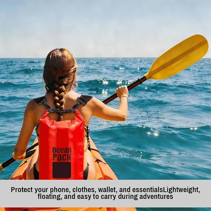 Waterproof Dry Bag Backpack Set of 3 – PVC Roll Top Waterproof Bags - Image 7