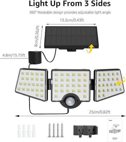 Solar Lights for Outside, WL5000 Motion Activated Security Lights, Separate - Image 6