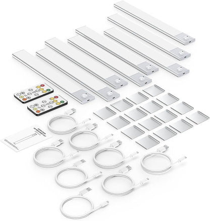 12" Ultra-Thin Under Cabinet Lighting Wireless, Aluminum Alloy Under Counter - Image 6
