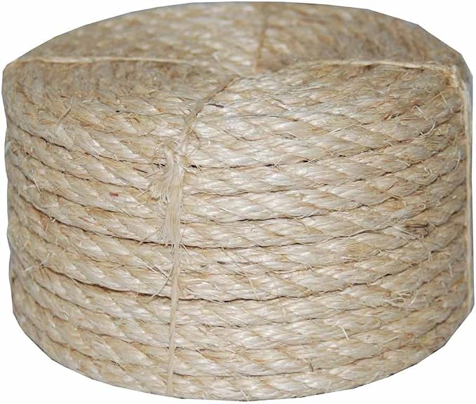 T.W. Evans Cordage Co. 22-210 1/4 in. x 100'. Twisted Sisal Rope by T.W+.+Evans+Cordage+Co.