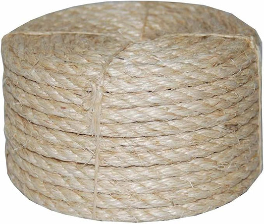 T.W. Evans Cordage Co. 22-210 1/4 in. x 100'. Twisted Sisal Rope by T.W+.+Evans+Cordage+Co.