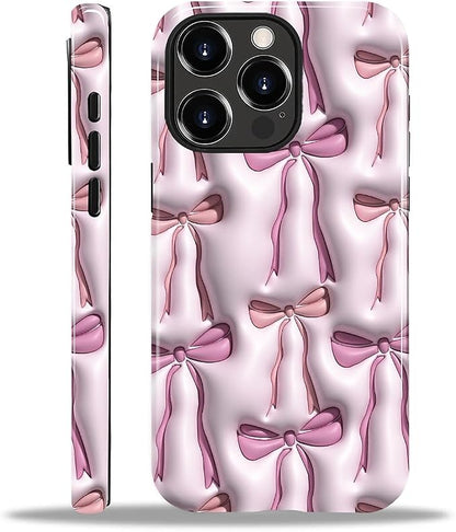 for iPhone 11 Case, HL2 Abstract Ribbons Bows Hybrid 2 Layer Hard Shell by Unknown