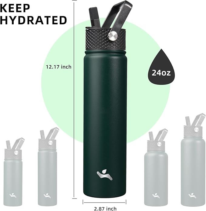Konokyo Insulated Water Bottle 24oz Stainless Steel Sport Bottles - Image 5