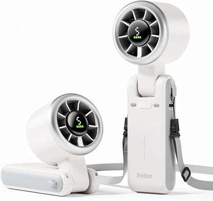 Diveblues Portable Handheld Turbo Fan, 5 Gear Wind, Battery Operated, 3 IN 1 by Diveblues