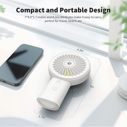 Otlonpe Handheld Misting Fan Portable, Small Personal Hand Held Rechargeable - Image 6