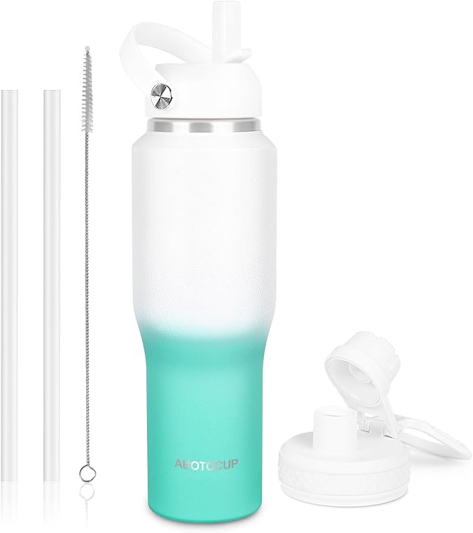 ABOTOCUP 32oz Insulated Water Bottle, Fit in Any Car Cup Holder, Water Bottle by ABOTOCUP
