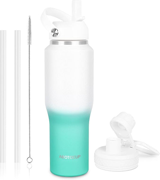 ABOTOCUP 32oz Insulated Water Bottle, Fit in Any Car Cup Holder, Water Bottle by ABOTOCUP