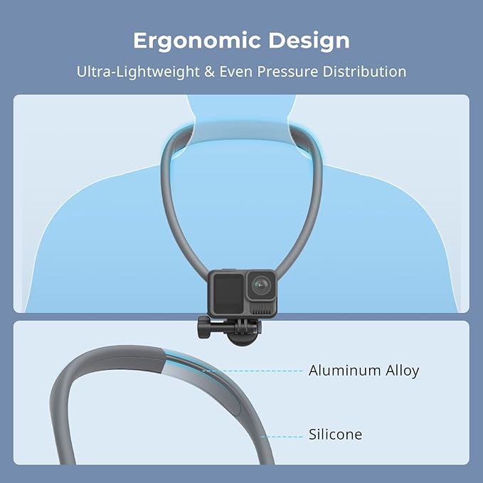 SMALLRIG Magnetic Neck Mount for Action Cameras & Phones, Comfortable POV - Image 6